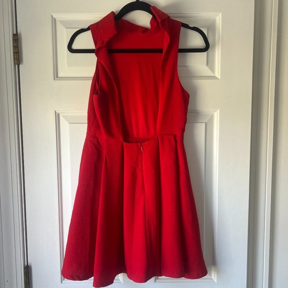 Red Lulus skater dress, size small - Picture 2 of 2